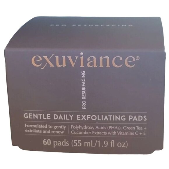 Exuviance Gentle Daily Exfoliating Pads Gently Exfoliate and Renew 60 Pads - Picture 1 of 2